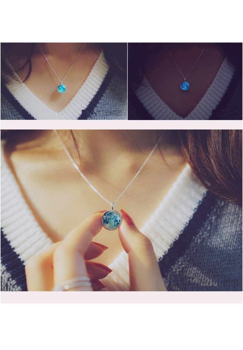 Blue Moon Necklace (Hope) - SexyBling