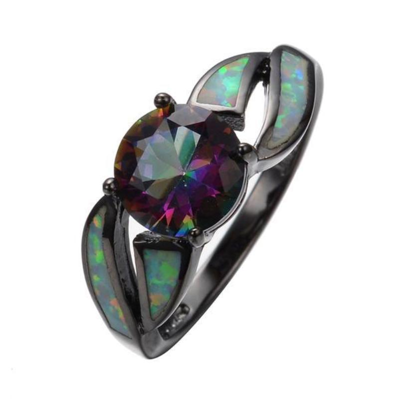 Buy Charming Rainbow Engagement Ring Online at Best Price - SexyBling
