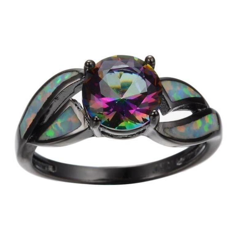 Buy Charming Rainbow Engagement Ring Online at Best Price - SexyBling