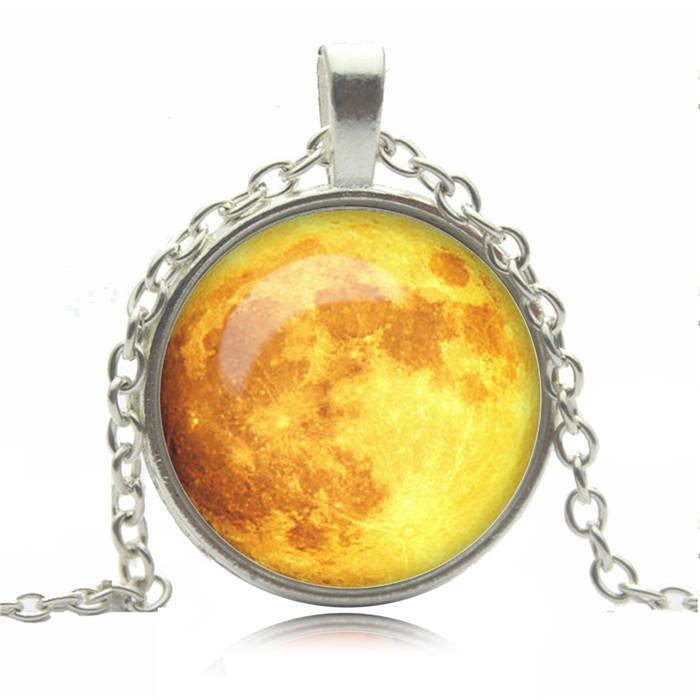 Yellow Moon Necklace (Vitality) - SexyBling