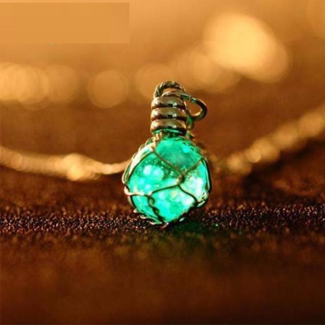 Glow In the Dark Crystal Charming Necklace - SexyBling