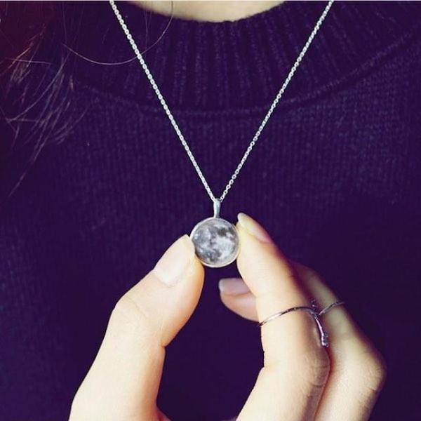 Glow in Dark Moon Necklace From SexyBling