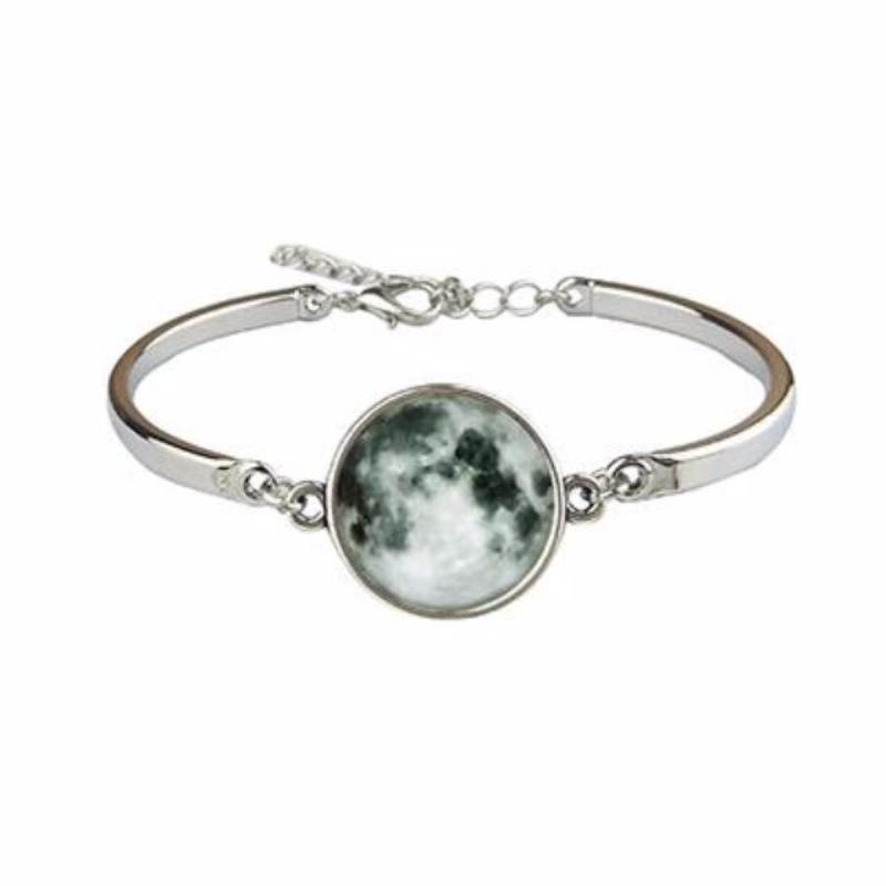 Glow in the Dark Moon Cuff Bracelet - SexyBling