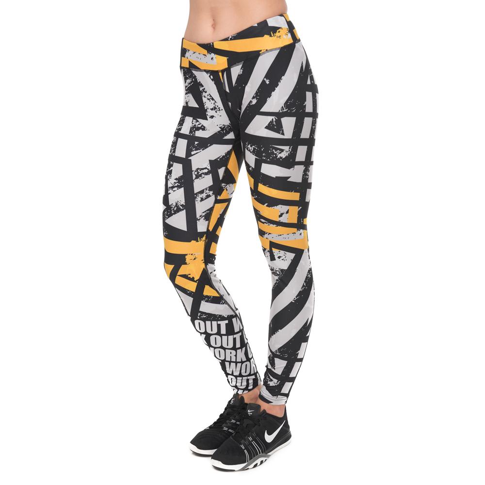 Orange Asphalt Printing Fitness Suit - SexyBling