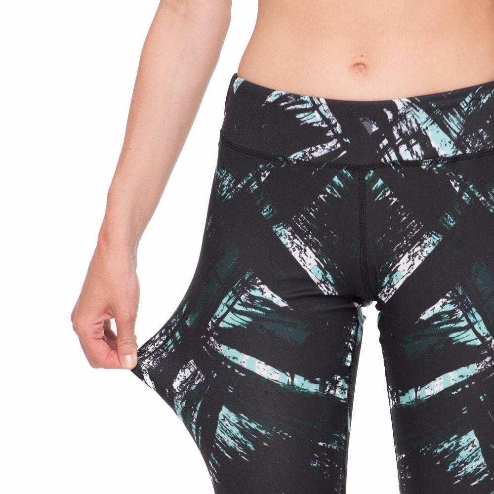 Turquoise Brush Printing Fitness Suit - SexyBling