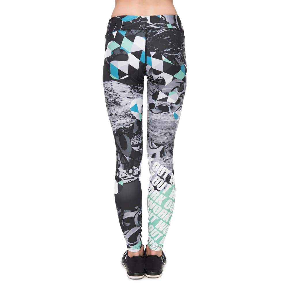 Tattoo Printing Fitness Suit - SexyBling