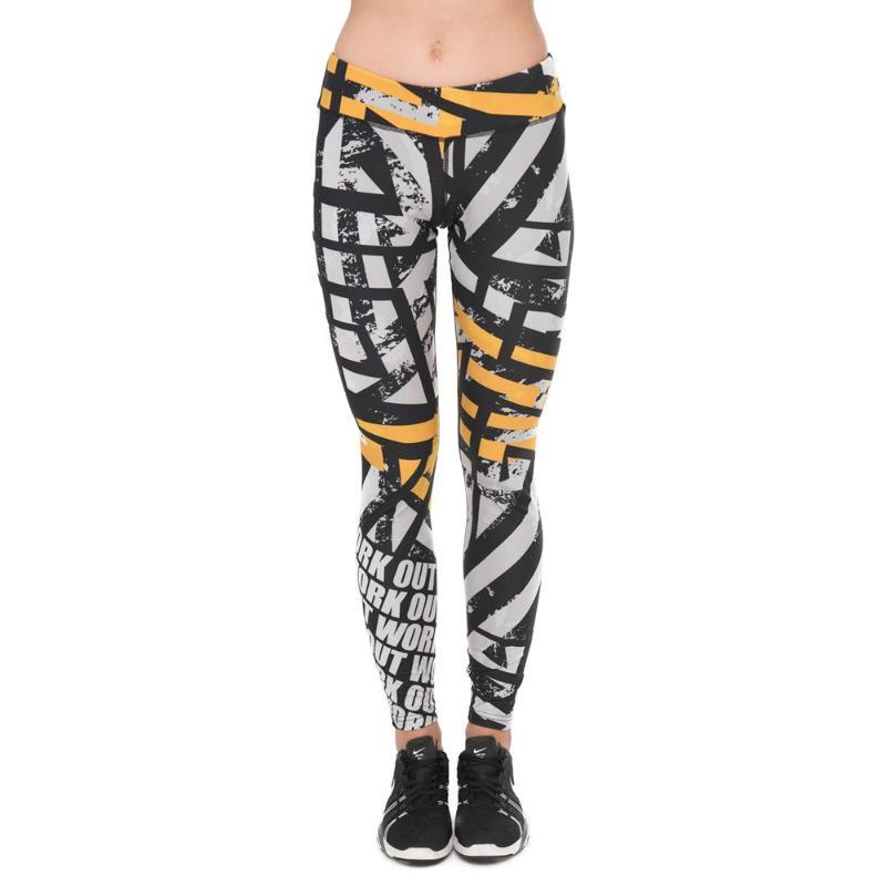 Orange Asphalt Printing Fitness Suit - SexyBling