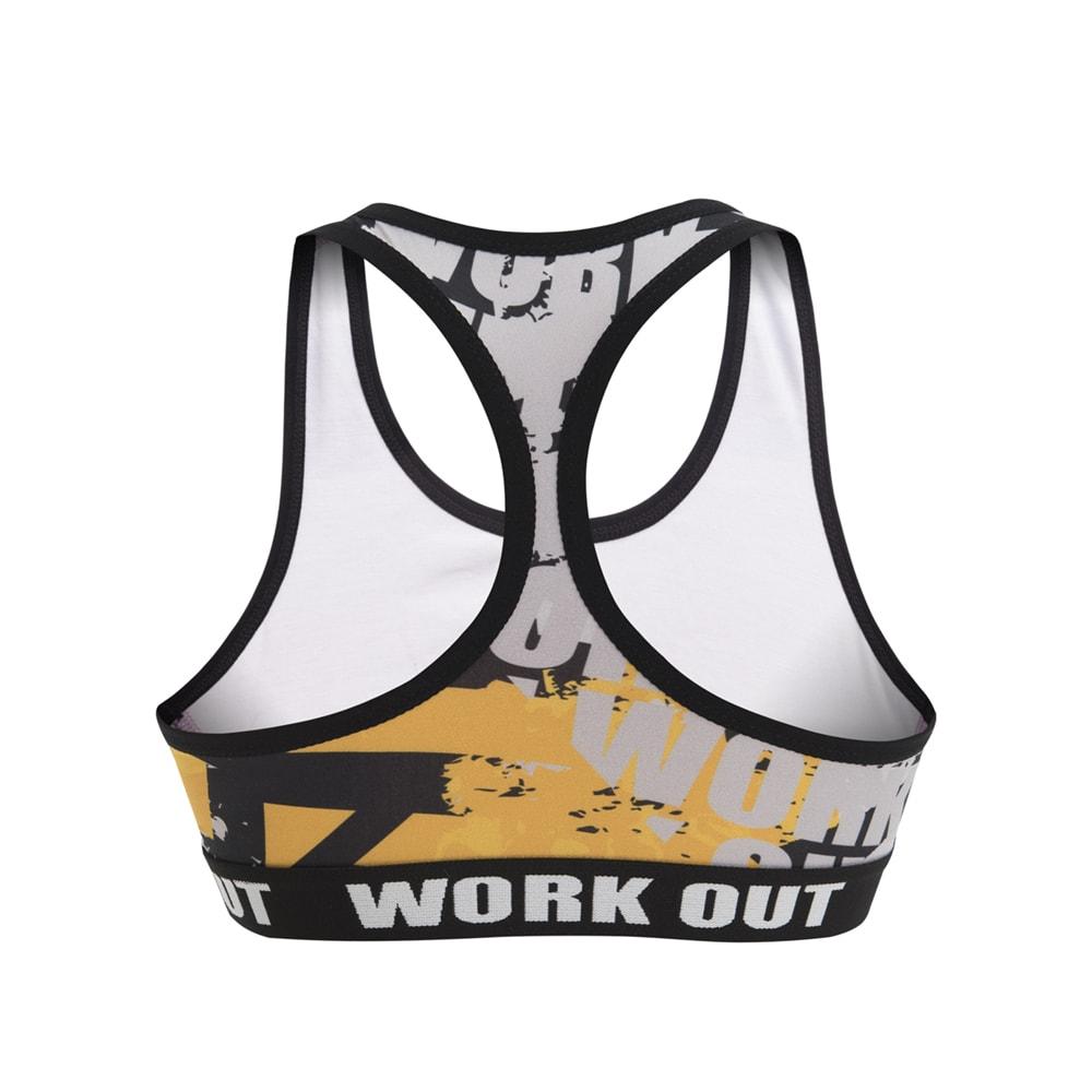 Orange Asphalt Printing Fitness Suit - SexyBling