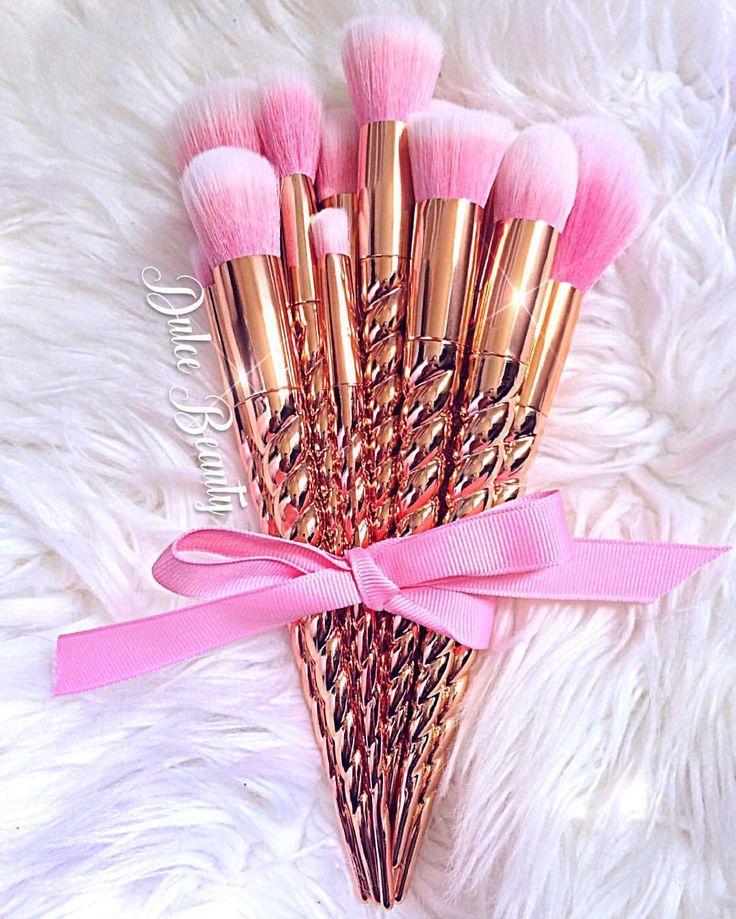 Rainbow Mermaid Makeup Brushes Set - SexyBling