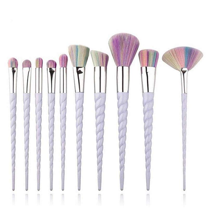 Rainbow Unicorn Makeup Brushes Set - SexyBling