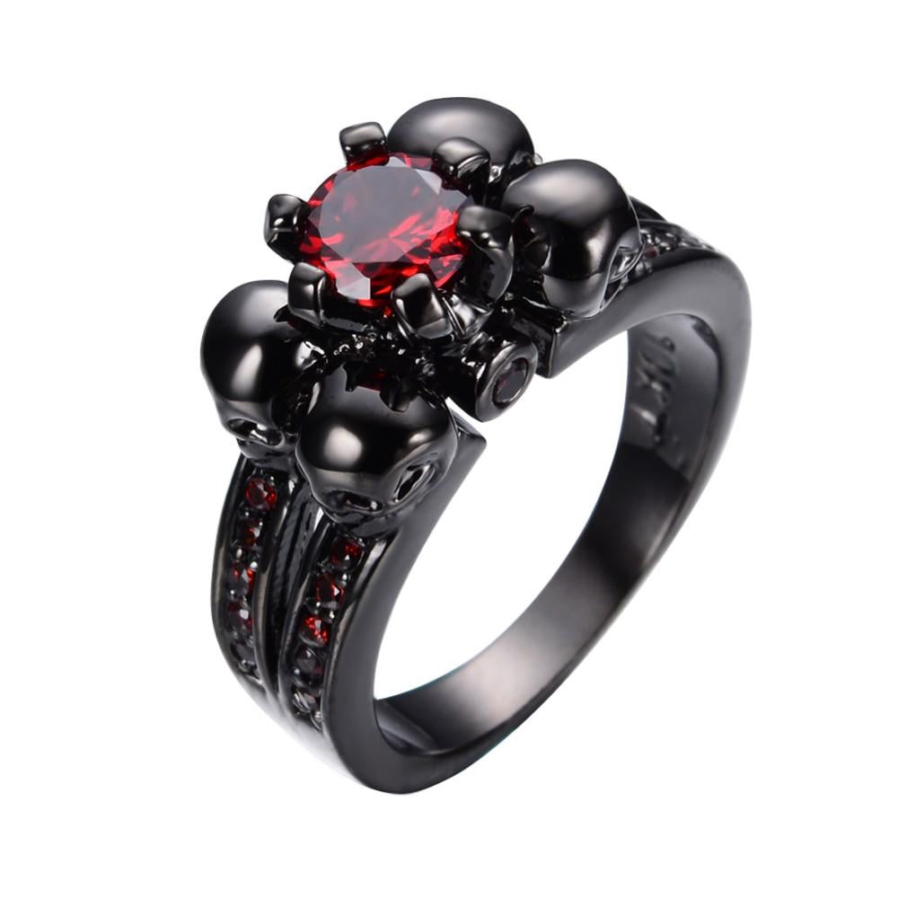 Red Skull Ring - SexyBling