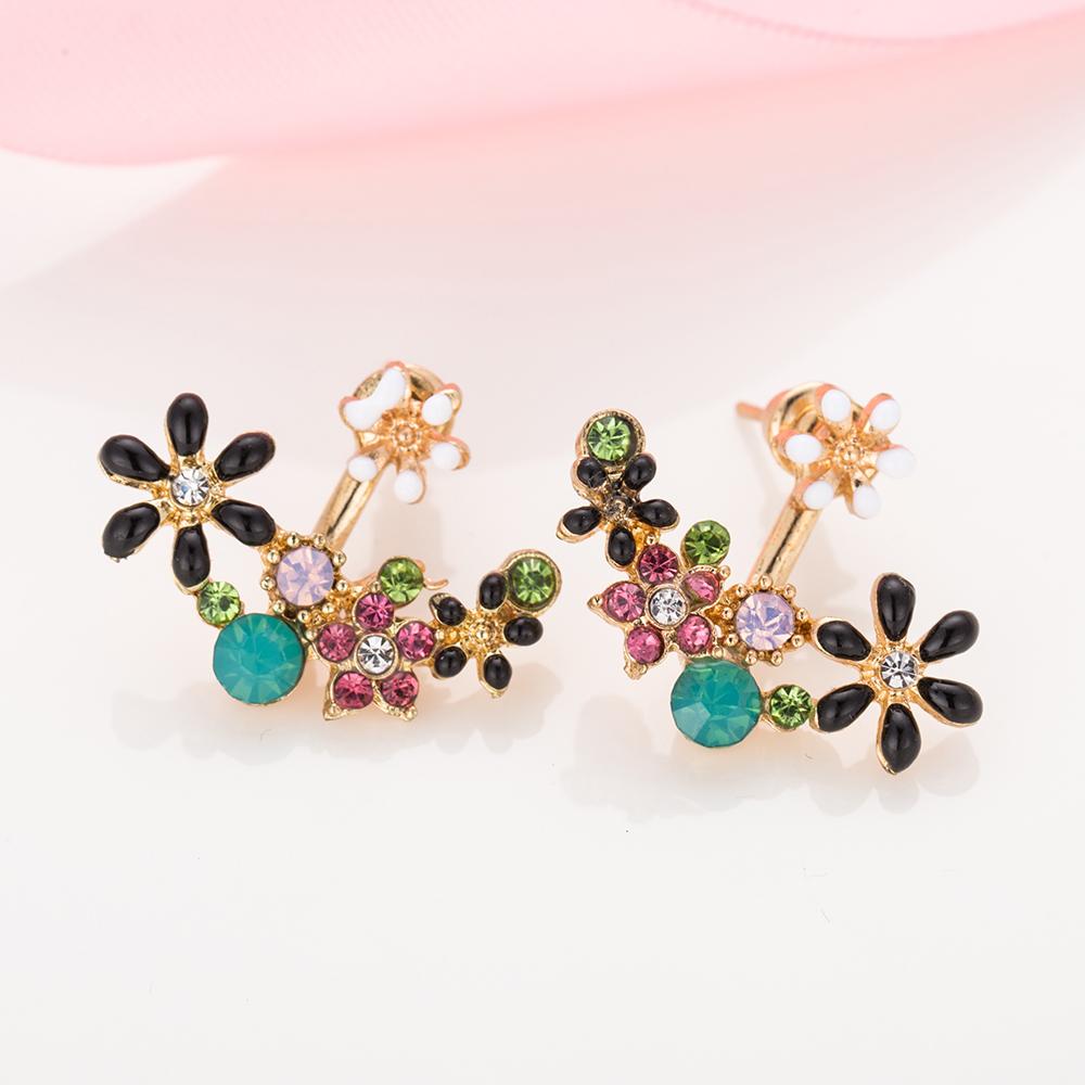 Daisy Flower Pearl Earrings - SexyBling