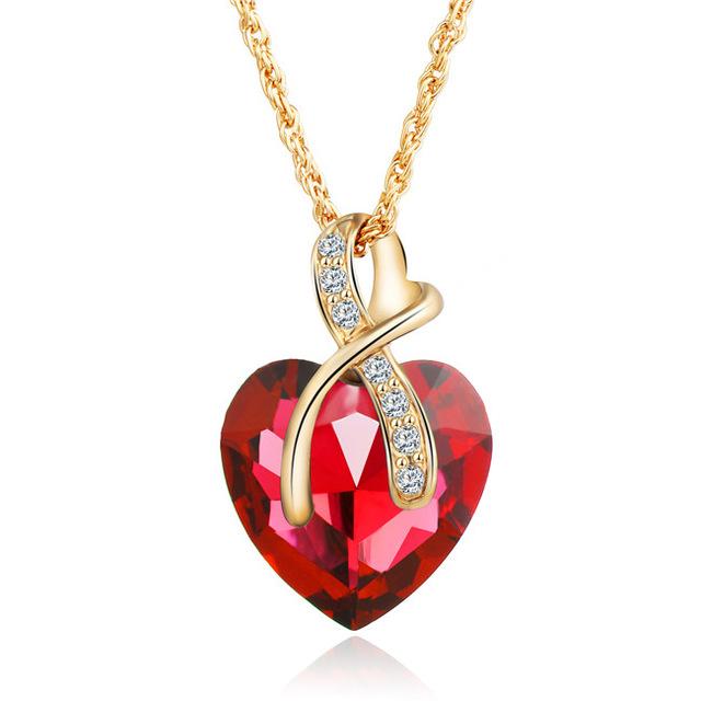Crystal Heart Pendant - SexyBling
