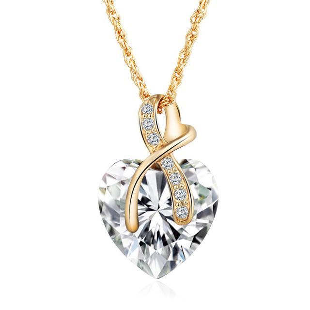 Crystal Heart Pendant - SexyBling