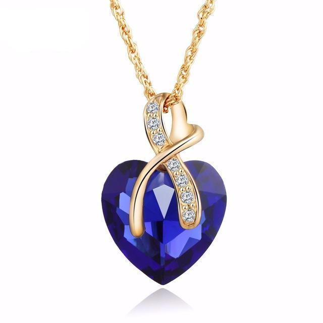 Crystal Heart Pendant - SexyBling