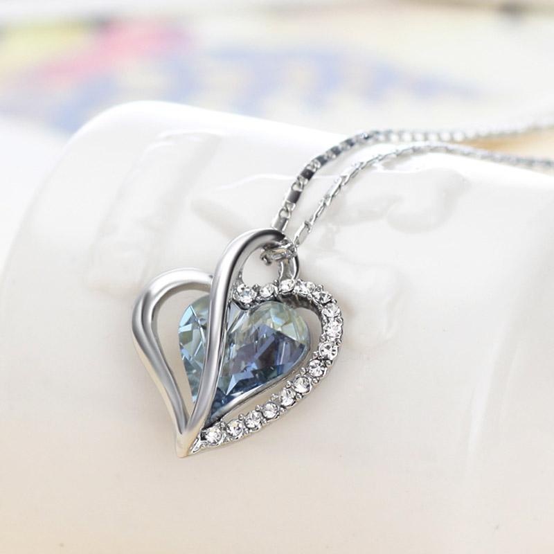 Rhine Stone Charm Necklace - SexyBling