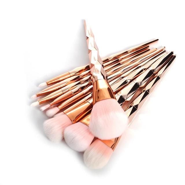 Rainbow Mermaid Makeup Brushes Set - SexyBling