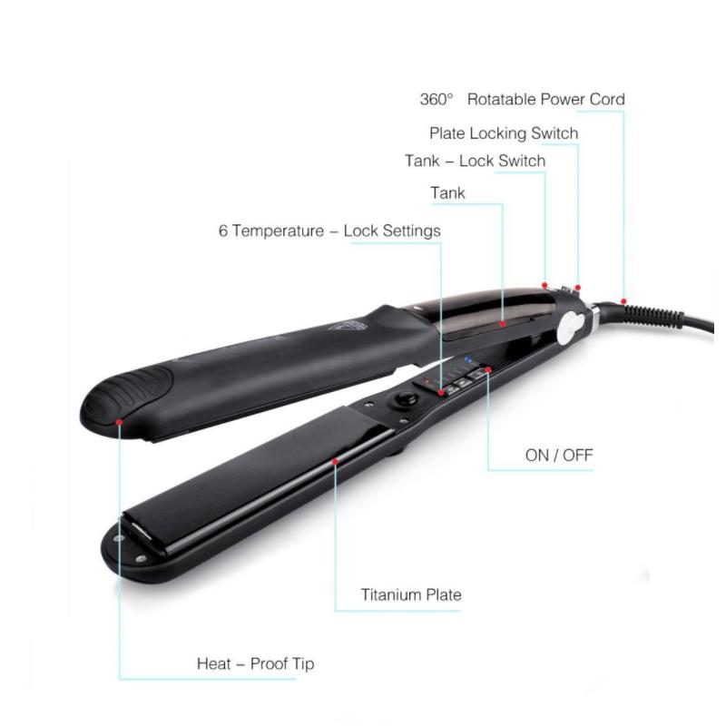 Nano Ceramic Vapor Hair Iron - SexyBling