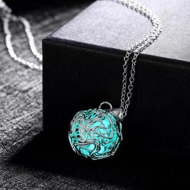 Glowing Fluorescent Stone Necklace - SexyBling