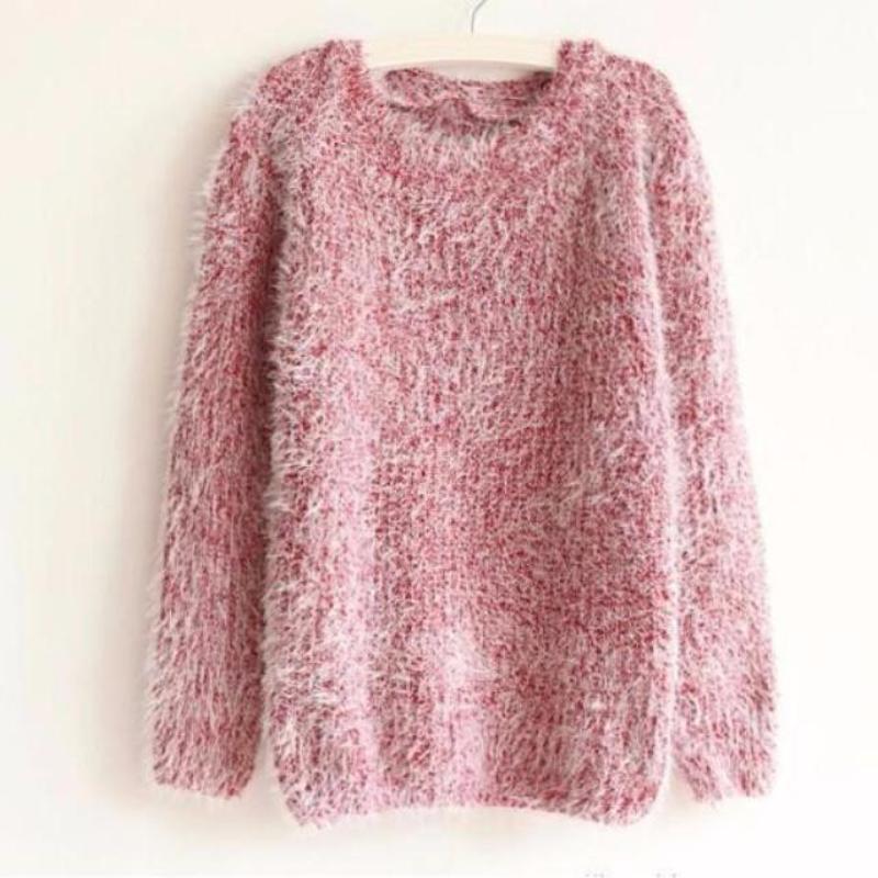 Fur Knit Pullover Sweater - SexyBling