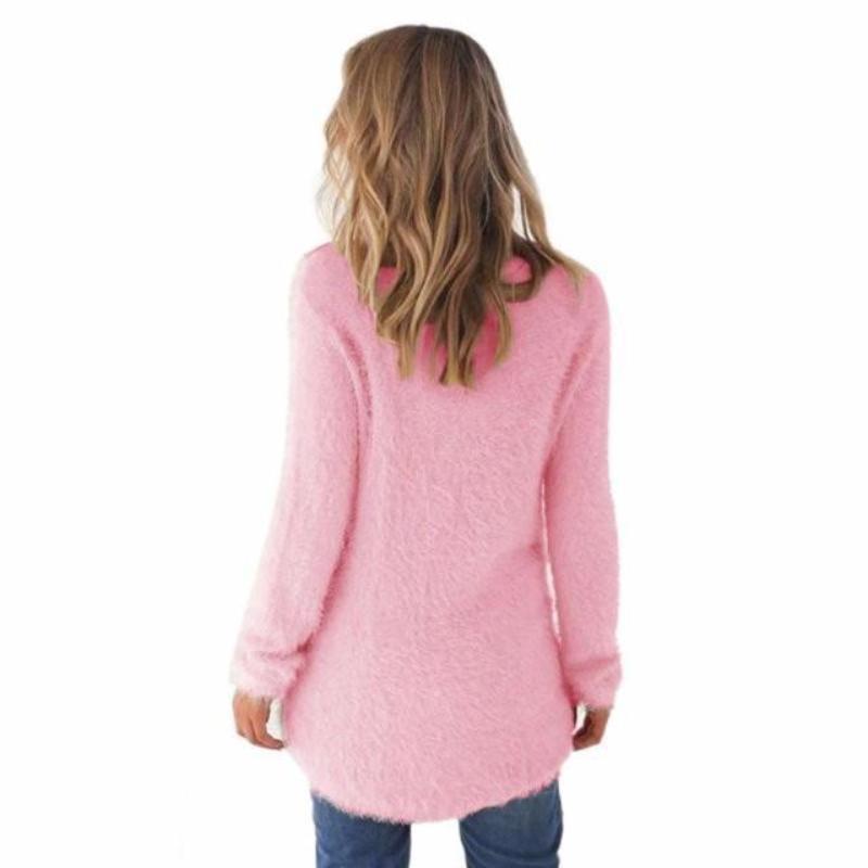 Fur Knit Pullover Sweater - SexyBling