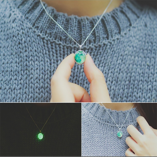 Green Moon Necklace (Healing) - SexyBling