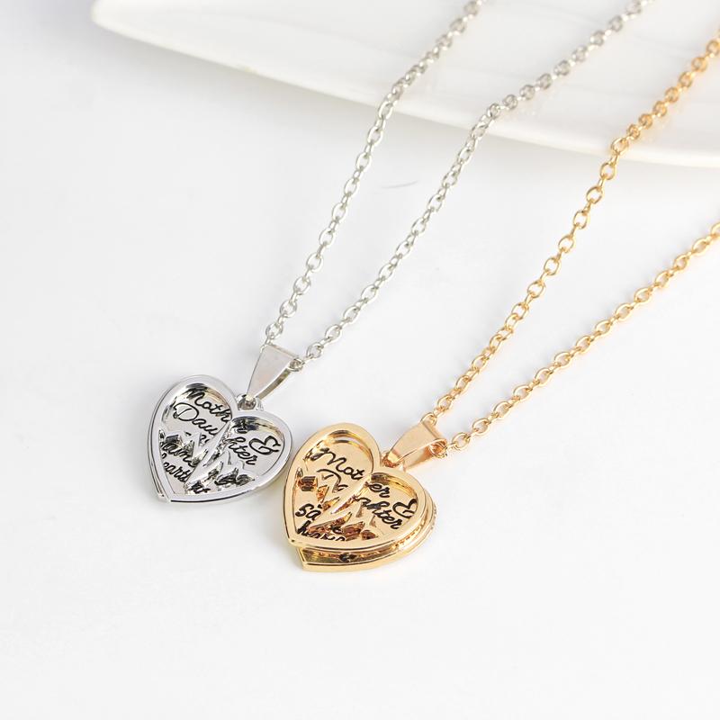 Double Hollow Heart Necklace