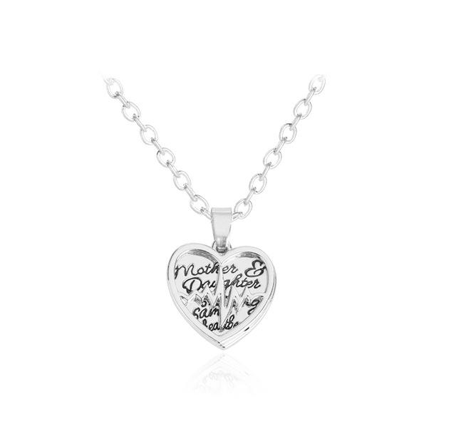 Double Hollow Heart Necklace