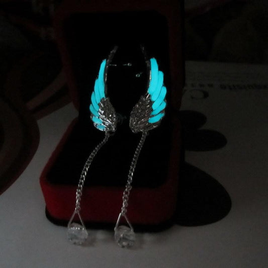 Glowing Feather Earring - SexyBling
