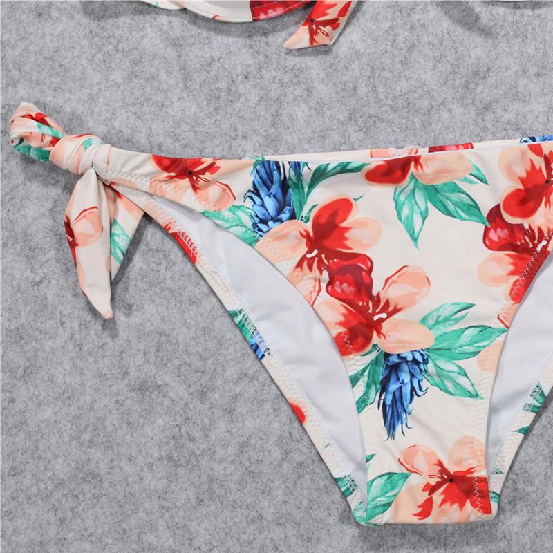 Flower Print Bikini Set