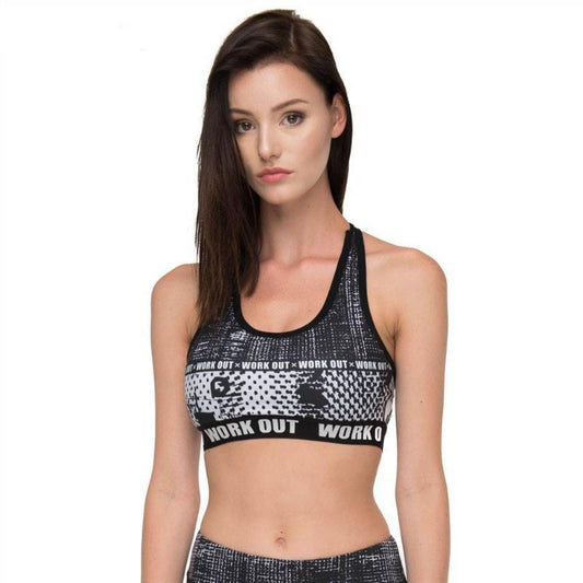 Raster Printing Gray Fitness Suit - SexyBling